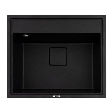 Chiuveta de bucatarie Elefant Premium SHERLIT, Negru metalic 600x500 mm