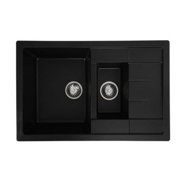 Chiuveta de bucatarie Elefant Premium Toskana Negru metalic 775x495 mm