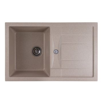 Chiuveta de bucatarie Elefant Premium Troya 7850 , Safari bej 776x496 mm