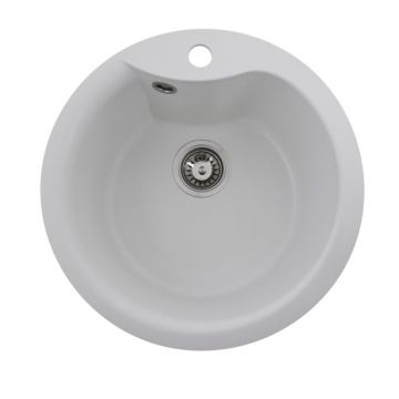 Chiuveta de bucatarie Elefant Premium Turas 480 , Alb 482 mm