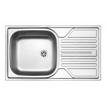 Chiuvetă din inox, 1-cuvă cu picurător - 2
