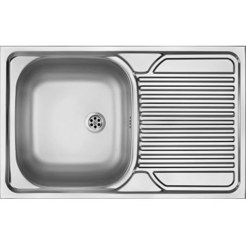 Chiuvetă din inox, 1-cuvă cu picurător - pe mască, Tango, ZM5_3110