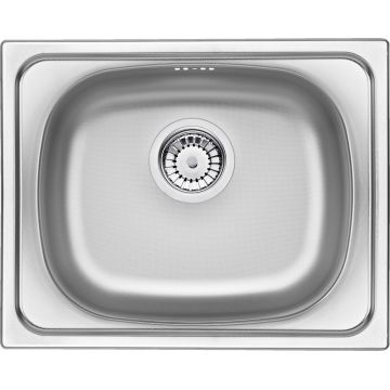 Chiuvetă din inox, 1-cuvă, Techno, ZEU_310A
