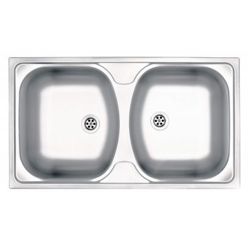 Chiuvetă din inox, 2-cuve, Techno, ZMU_3200