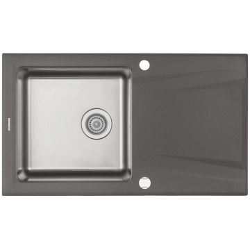 Chiuvetă granit-inox, 1-cuvă cu picurător, Prime, ZSR_T113 Chiuvetă granit-inox, 1-cuvă cu picurător, Prime, ZSR_T113