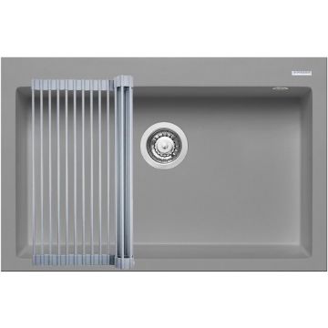 Set Chiuveta Granit ISTROS 76x50 Suport Multifunctional Roll Up Gri