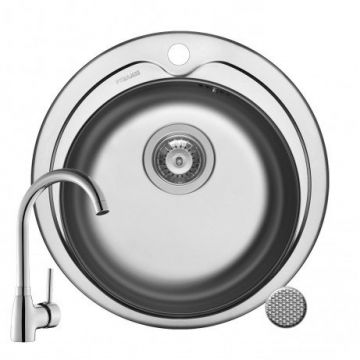 Set Chiuveta KIBA LN + Baterie BELLO Set Chiuveta KIBA LN + Baterie BELLO