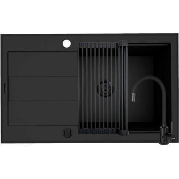 Set Chiuveta Pyragranite Sparta Plus Lux Baterie Flessi si Roll Up Volcano Set Chiuveta Pyragranite Sparta Plus Lux Baterie Flessi si Roll Up Volcano