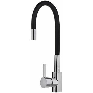 Baterie Bucatarie 090919638 Pivotant 41cm Crom Negru