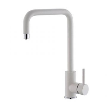 Baterie bucatarie Alveus Dual G11 alb, cu 3 cai - Culoare Alb pal