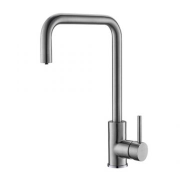 Baterie bucatarie Alveus Dual Satin cu 3 cai - Culoare Satin