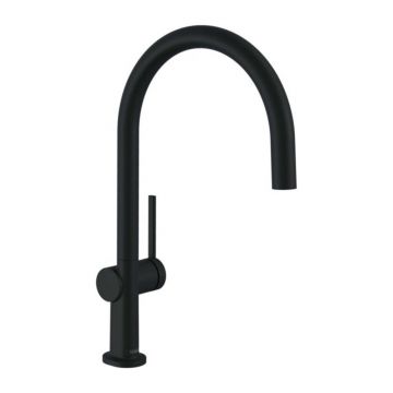 Baterie bucatarie Hansgrohe Talis M54 220 cu 1 tip de jet finisaj negru mat