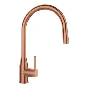 Baterie bucatarie Schock Kavus cu dus extractibil - Culoare Copper Schock