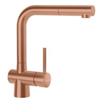 Baterie bucatarie Schock Laios cu dus extractibil - Culoare Copper Schock