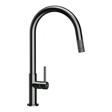 Baterie bucatarie Schock Talia cu cap extractibil - Culoare gunmetal