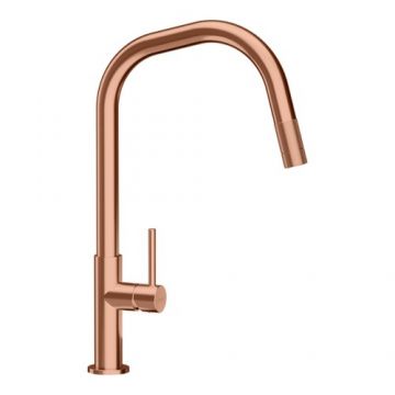 Baterie bucatarie Schock Talinos cu dus extractibil - Culoare Copper Schock