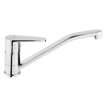 Baterie de bucatarie, Ferro, Algeo, cu pipa mobila, crom