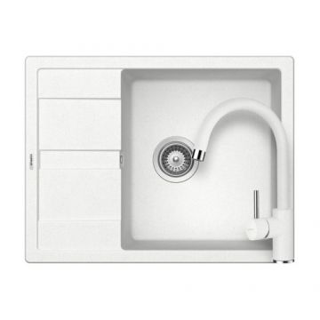 Chiuveta Bucatarie De Granit - Schock RONDA D-100L + baterie PLUTOS - Culoare alpina