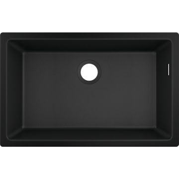 Chiuveta compozit Hansgrohe S51 SilicaTec negru grafit 71x45 cm