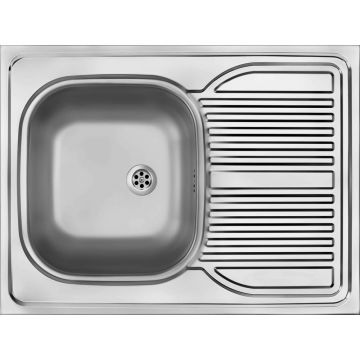 Chiuveta Deante Tango inox satinat cu cuva reversibila 80x60 cm