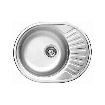 Chiuveta Deante Twist inox satinat 58x45 cm