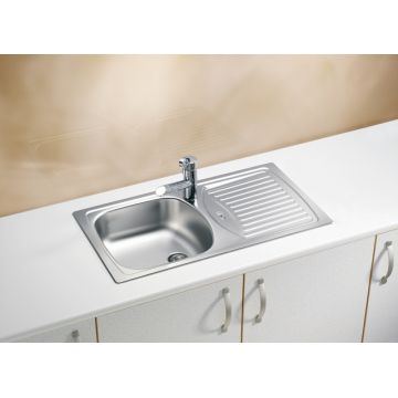 Chiuveta incastrabila Basic 150 satin DR