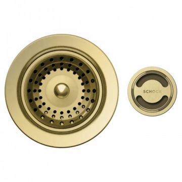 Parti vizibile Schock pentru chiuveta cu kit de scurgere manual, gold