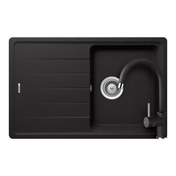 Set chiuveta bucatarie Schock Element D-100S + baterie bucatarie Schock Plutos - Culoare Nero