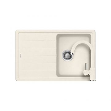 Set chiuveta bucatarie Schock Element D-100S + baterie bucatarie Schock Plutos - Culoare Vanilla Schock