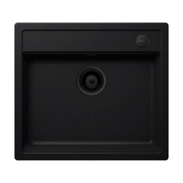 Set chiuveta bucatarie Schock Mono N-100 + parti vizibile + baterie Schock Talia cu cap extractibil - Culoare Nero