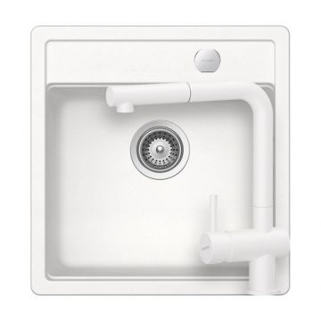 Set chiuveta bucatarie Schock Mono N-100S + baterie Schock Epos cu cap extractibil - Culoare polaris