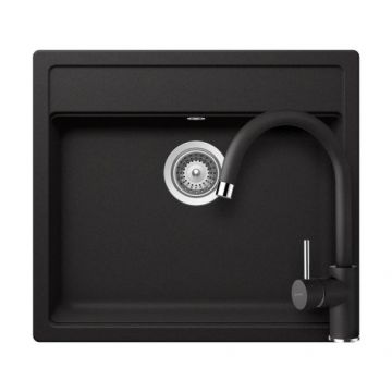 Set chiuveta bucatarie Schock Nemo N-100 + baterie Plutos - Culoare Nero