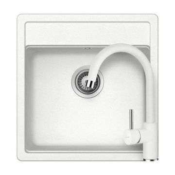 Set chiuveta bucatarie Schock Nemo N-100S + baterie bucatarie Schock Plutos Cristalite - Culoare alpina