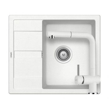 Set chiuveta bucatarie Schock Ronda D-100 + baterie EPOS Extensibila - Culoare alpina