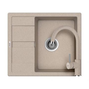 Set chiuveta bucatarie Schock Ronda D-100 + baterie PLUTOS - Culoare Sabbia schock