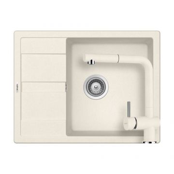 Set chiuveta bucatarie Schock Ronda D-100L + baterie EPOS Extensibila - Culoare Vanilla Schock