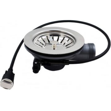 Sita cu cupa de 3,5   , pentru sifon automat, cu filtru, pentru chiuvete inox, Deante