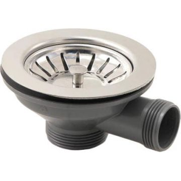 Sita cu cupa de 3,5   , pentru sifon cu filtru, pentru chiuvete inox, Deante