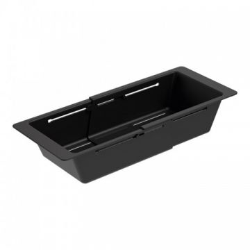 Vas plastic perforat ajustabil Schock negru, 403/494 x 180 x 89 mm,negru