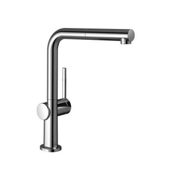Baterie bucatarie cu dus extractibil Hansgrohe Talis M54 270 crom lucios