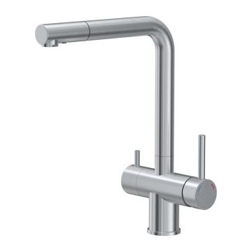 Baterie bucatarie cu dus extractibil Quadron Unique Ellen finisaj inox