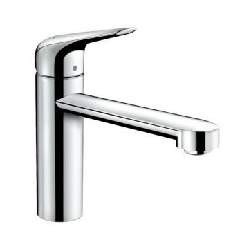 Baterie bucatarie monocomanda Hansgrohe Focus M42 120 CoolStart EcoSelection cu 1 jet finisaj crom lucios