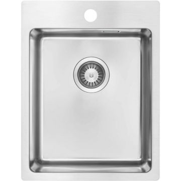 Chiuveta bucatarie inox Deante Olfato 39x50.5 cm cu 1 cuva finisaj crom periat