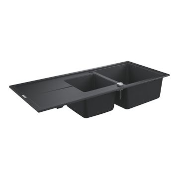 Chiuveta compozit Grohe K400 116x50.1 cm negru