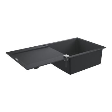 Chiuveta compozit Grohe K500 100x50.1 cm negru cu 1 cuva