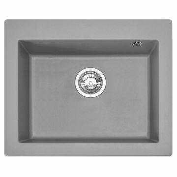 Chiuveta compozit Rea West XL gri 50x60 cm