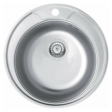 Chiuveta Deante Twist inox satinat cu diametrul 49 cm