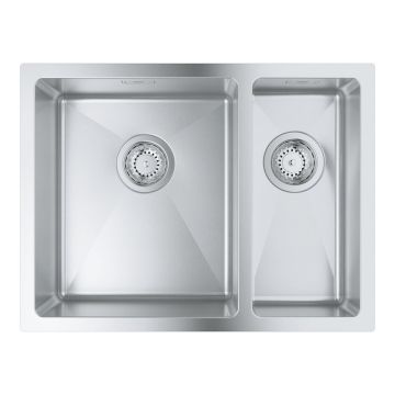 Chiuveta inox Grohe K700U 58.5x44.1 cm 2 cuve orientare stanga