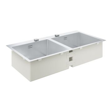 Chiuveta inox Grohe K800 102.4x56.2 cm 2 cuve