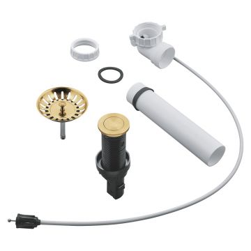 Set de scurgere cu ventil Click-clack pentru chiuveta Grohe auriu